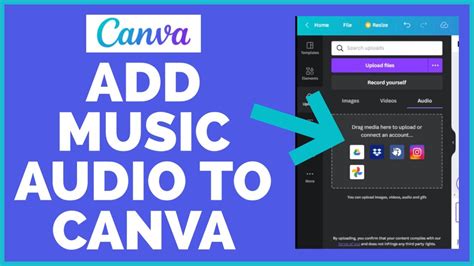 how to add music to canva presentation