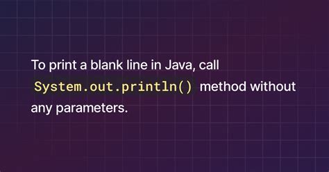 How to Print a Blank Line in Java: A Detailed Discussion